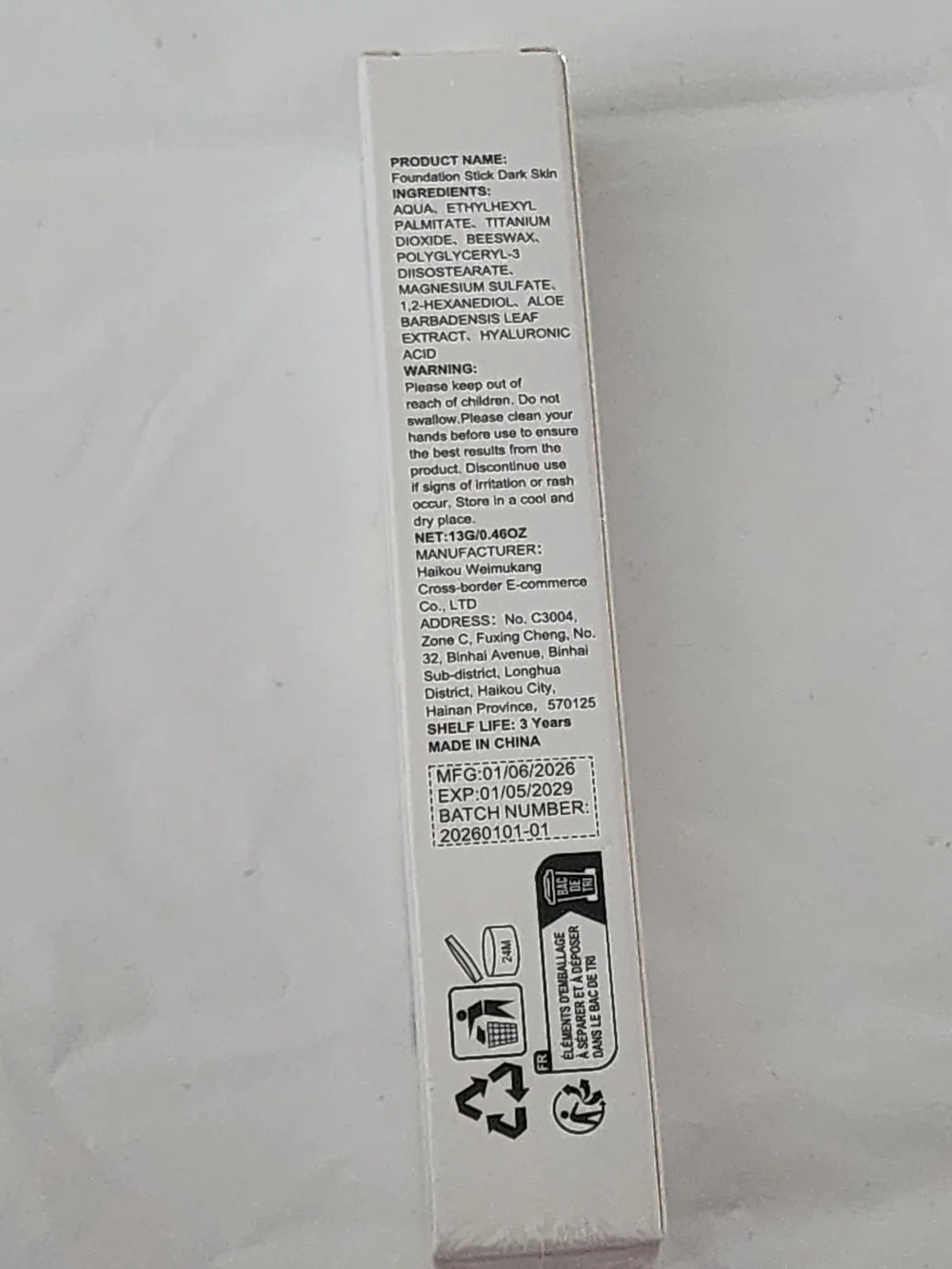 Foundation Stick Color Changing - Dark Skin (Silver & White Packaging) Sealed